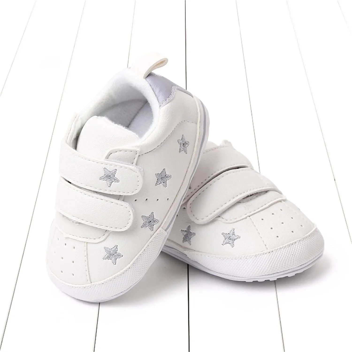 Heart Pattern Baby Girls Loafers Prewalker Dress Shoes Infant Cute Double Strap Flat Bottom Casual Sports Shoes