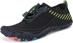 MAYZERO Water Shoes Men Women Swim Surf Shoes Beach Pool Shoes Wide Toe Hiking Aqua Shoes Winter House Slippers