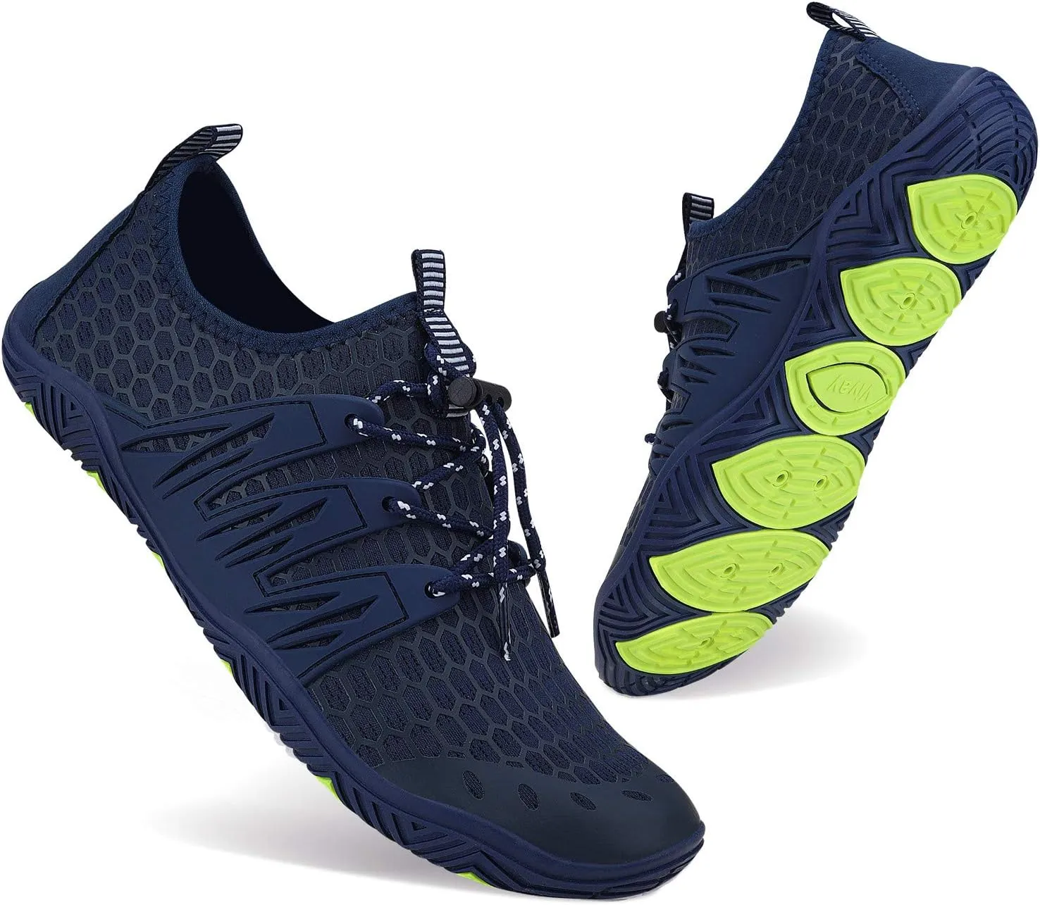 MAYZERO Water Shoes Men Women Swim Surf Shoes Beach Pool Shoes Wide Toe Hiking Aqua Shoes Winter House Slippers