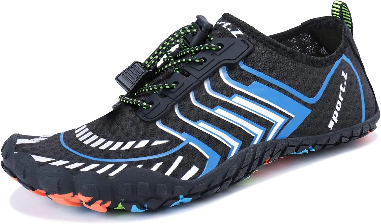 MAYZERO Water Shoes Men Women Swim Surf Shoes Beach Pool Shoes Wide Toe Hiking Aqua Shoes Winter House Slippers
