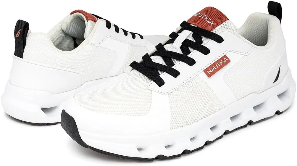 Nautica Mens Running Sneakers Sport Fashion Lace-Up Athletic Soft Shoes for Gym Tennis Men  Cushioned, Breathable, Lightweight & Comfortable