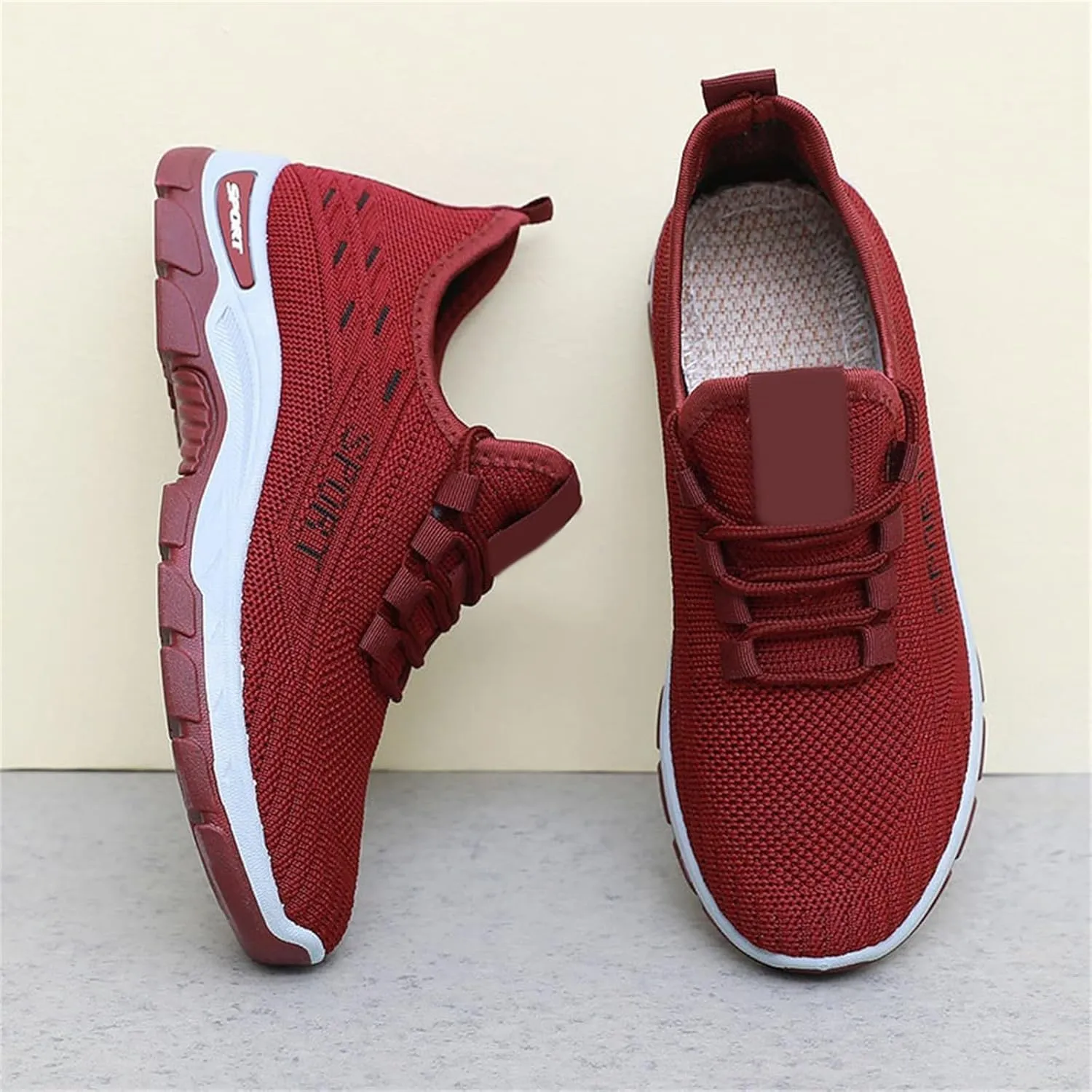 Ortho Shoes for Women Men Knitted Mesh Breathable Orthopedic Sneaker,Non Slip&Arch Support Soft-Soled Tennis Athletic Hiking Shoe,Lightweight Plantar Fasciitis Neuropathy Sneakers with Wide Toe Box