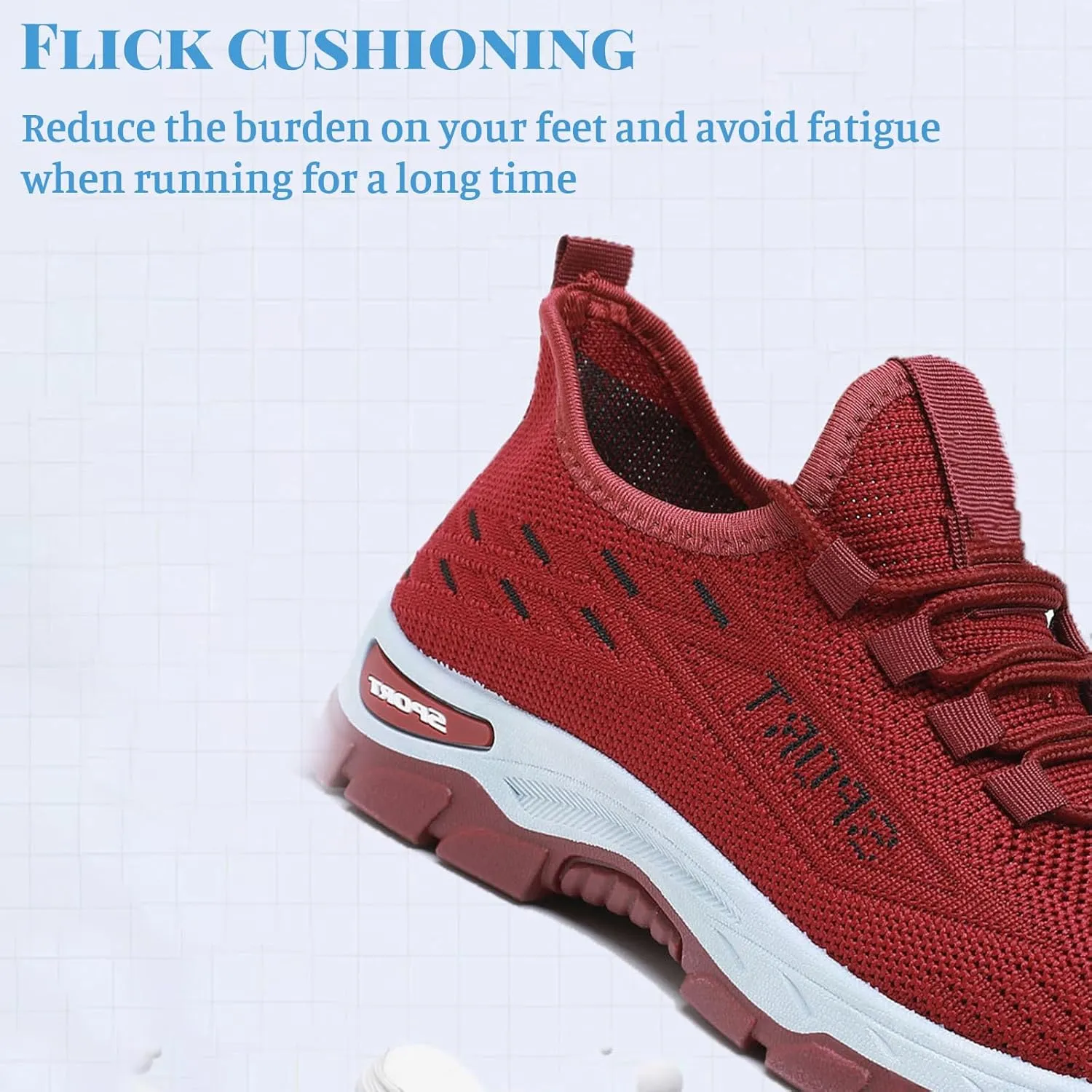 Ortho Shoes for Women Men Knitted Mesh Breathable Orthopedic Sneaker,Non Slip&Arch Support Soft-Soled Tennis Athletic Hiking Shoe,Lightweight Plantar Fasciitis Neuropathy Sneakers with Wide Toe Box
