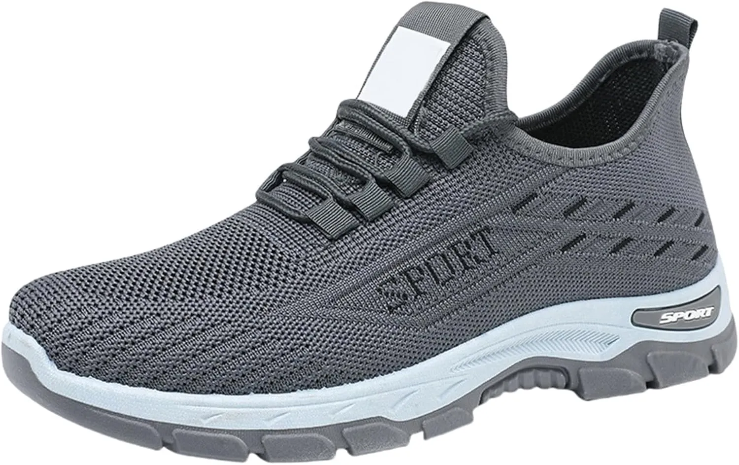 Orthowear Shoes for Women Men Lightweight Non Slip Tennis Athletic Shoes,Soft-Soled&Arch Support Gym Tennis Athletic Sneakers,Knitted Mesh Breathable Comfort Orthopedic Sneakers with Wide Toe Box