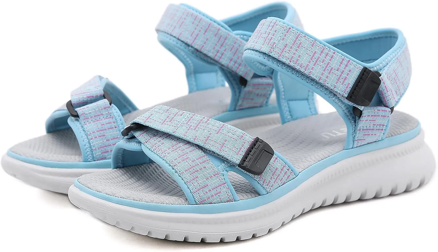 Semshedy Women Sports Sandals with Ankle Strap Walking Sandals Ladies Hiking Sandals for Summer Beach Athletic Sandals
