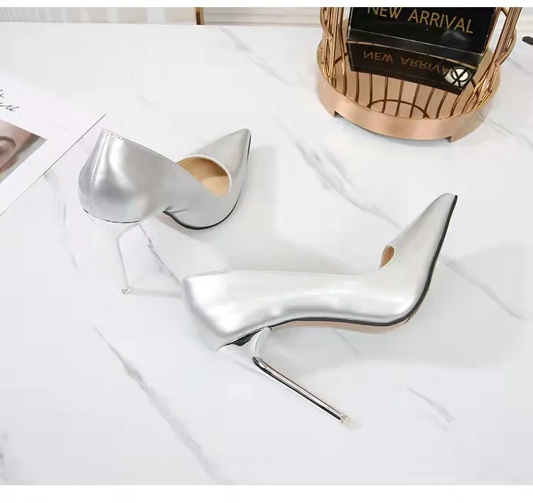Sexy Metal Heel Pump