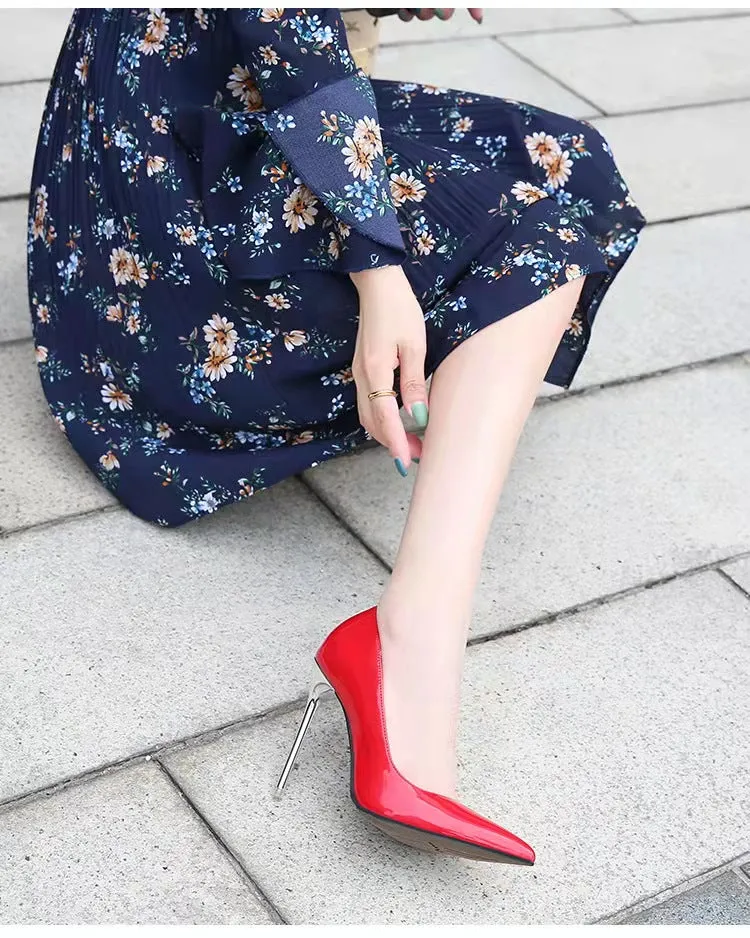 Sexy Metal Heel Pump