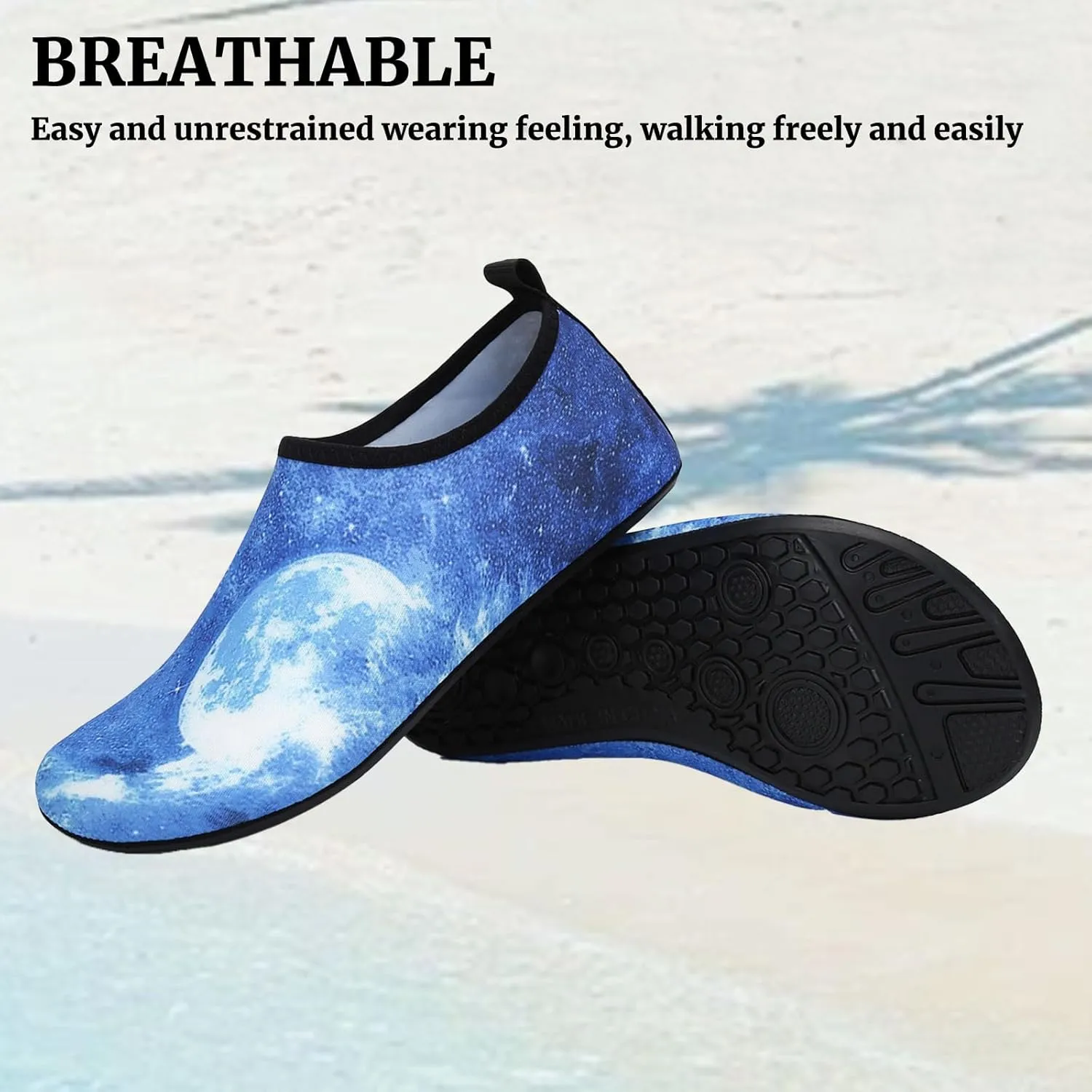 Water Proof Shoes for Women Wide Width Water Sports Shoes Barefoot Quick-Dry Aqua Yoga Socks Slip On for Women Barefoot Non-Slip Beach Pool Swimming Diving Surf Aqua Sports Walking Yoga Shoe