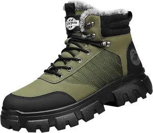 Women Winter Boots with Zipper Mens Hiking Sneakers Ankle Booties Waterproof Shoe Barefoot Shoes Grounded Footwear Steel Toe Shoes for Men Men Snow Booties