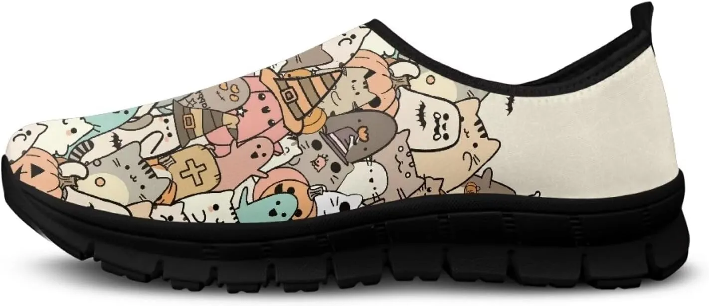 Women's Slip On Sneakers Casual Loafers Lightweight Tennis Footwear Comfort Soft Walking Shoes